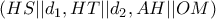 (HS||d_{1},HT||d_{2}, AH||OM)