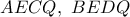 AECQ,\ BEDQ