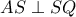 AS \perp SQ AS \perp SQ