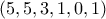 (5,5,3,1,0,1) (5,5,3,1,0,1)