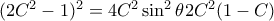 (2C^2 -1)^2 = 4C^2 \sin ^2  \theta 2C^2 (1-C)