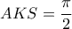 AKS=\dfrac{\pi}{2}