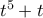 t^5+t