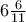 6\frac{6}{11}