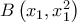 B\left( {{x_1},x_1^2} \right)