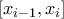 [x_{i-1},x_{i}]