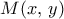 M(x,\, y)