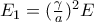 E_{1}=(\frac{\gamma }{a})^{2}E