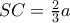 SC = \frac {2}{3}a