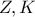 Z,K