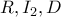 R,I_{2},D