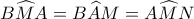 \displaystyle B\widehat MA = B\widehat AM = A\widehat MN