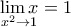 \displaystyle{ 
\mathop {\lim x}\limits_{x^2  \to 1}  = 1 
}