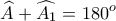 \displaystyle{\widehat{A}+\widehat{A_1}=180^o}