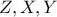 Z,X,Y