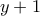 y + 1