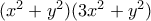 (x^2+y^2)(3x^2+y^2)