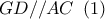 GD//AC\,\,\left( 1 \right)