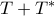 T + T^*