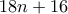 18n+16