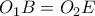 O_{1}B=O_{2}E