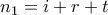 n_1 = i+r+t n_1 = i+r+t