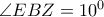 \angle EBZ=10^0 