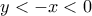 y<-x<0
