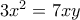 3x^2=7xy