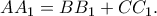AA_1=BB_1+CC_1 .