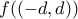 f((-d,d))