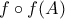 f\circ f (A)