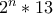 2^{n}*13
