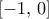 [-1,\,0]