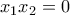 x_1x_2=0