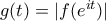 g(t) = | f(e^{it}) |