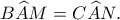 B\widehat AM=C\widehat AN.