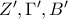 Z',  \Gamma ',B'
