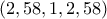 (2,58,1,2,58)