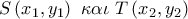 S\left( {{x_1},{y_1}} \right)\,\,\kappa \alpha \iota \,\,T\left( {{x_2},{y_2}} \right)