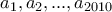 \ a_1,a_2,...,a_{2010}