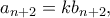 a_{n+2}=kb_{n+2},