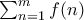 \sum_{n=1}^{m}f(n)