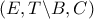 (E,T\backslash B,C)