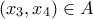 (x_{3},x_{4})\in A