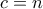 c=n
