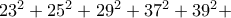 23^2+25^2+29^2+37^2+39^2+
