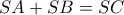 SA+SB=SC