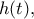 h(t),