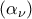 \left ( \alpha _{\nu } \right )